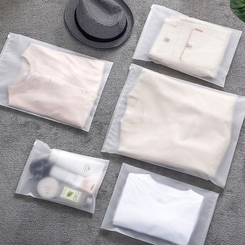 Bộ 5 Túi zip đựng mỹ phẩm, giày dép, Đồ du lịch đủ Size chống thấm nước