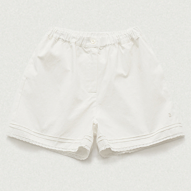 The barnnet SC 2024Summer New Elastic Waist Casual All-Match Lace Shorts