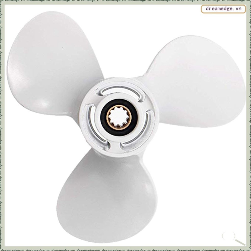 [Dreamedge] Phụ kiện cánh quạt phía ngoài biển 9-7 / 8 X 12 cho 20-30HP 664-45954-001-EL Cánh quạt biển hợp kim nhôm 10 Spline Răng