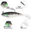 Mồi câu cá mềm đầu Jig có khóa kéo trước T Tail Swimbaits cho Bass Fishing Shad hoặc Tadpole Mồi câu cá cao cấp với Spinner Mồi câu cá cao cấp cho nước ngọt nước mặn