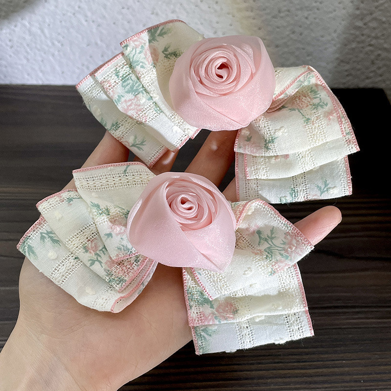 Kẹp Tóc Hoa Hồng Nữ Hoa Nổ Kẹp Tóc