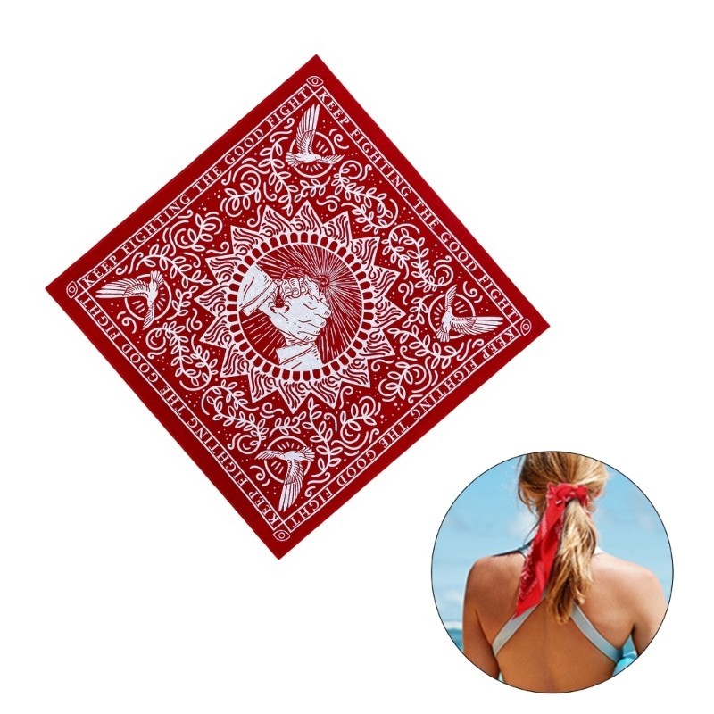 Vic Phong Cách Phương Tây Người Lớn In Bandana Hiphop Kerchiefs Co Giãn Bandana Du Lịch Sân Khấu Biểu Diễn Chụp Ảnh Tóc Kerch