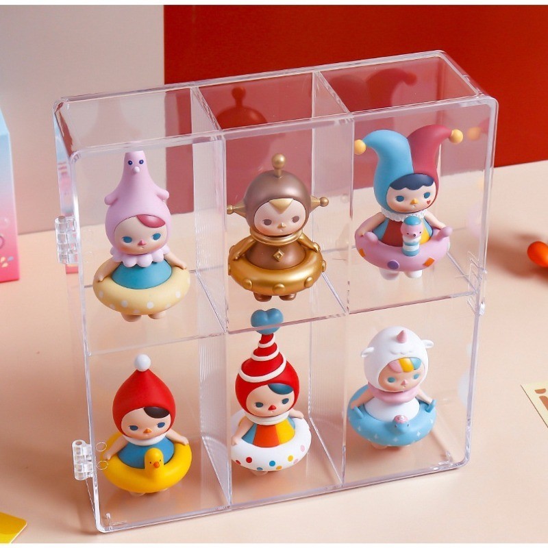 Hộp Mù Lưu Trữ Giá Trưng Bày Treo Tường Popmart Che Bụi Ký Túc Xá Hộp Trưng Bày Molly Acrylic