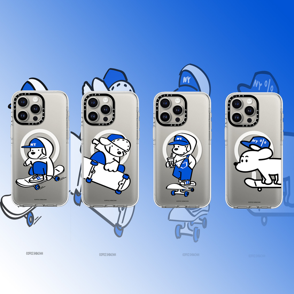 Casetify X Skater JOHN Series Ốp Lưng Trong Suốt Hút Từ Tính Trong Suốt Cứng Acrylic Lưng TPU Edge Ốp Lưng Điện Thoại Ốp Lưng Tác Động Cho Apple IPhone 13 14 15 Pro Max Có Hộp