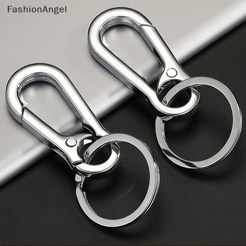 Fashionangel Nam Inox Bầu Khóa Móc Khóa Thắt Lưng Kẹp Chống Mất Khóa Treo TH