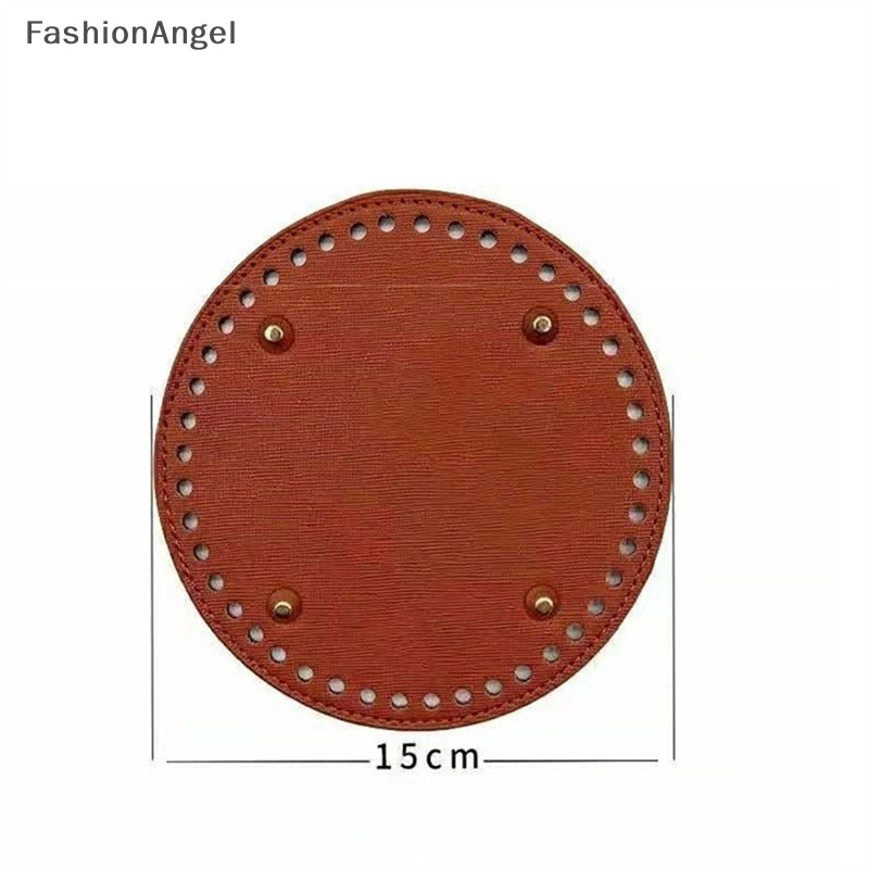 Fashionangel Túi Da Đáy DIY Handmade Hình Bầu Dục Dưới Túi Phụ Kiện Cho Túi TH