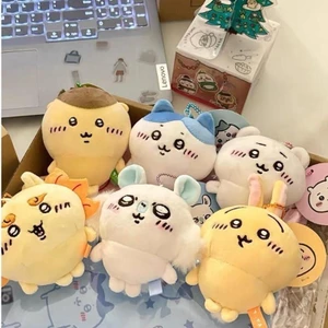 10cm Dễ Thương Tự Phản Hồi Gấu Chiikawa Sang Trọng Đồ Chơi Mặt Dây Chuyền Móc Khóa Hoạt Hình Hachiware Usagi Túi Mặt Dây Chuyền Trang Trí Người Bạn Quà Tặng
