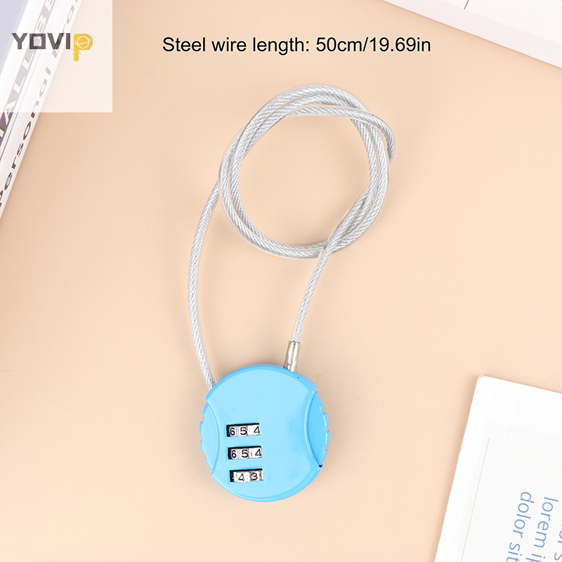 Yovip 13 / 20 / 50cm Dây Số Mật Khẩu Khóa An Ninh Thông Minh Cho Mũ Bảo Hiểm Xe Máy VN