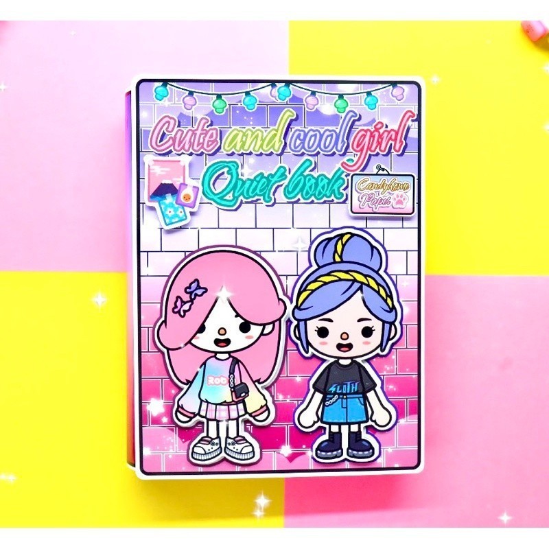 Toca Life World Bộ Sách Giấy Toca Boca DIY Yên Tĩnh Cho Nhà Búp Bê búp bê giấy ngôi nhà búp bê nhà búp bê giấy toca boca
