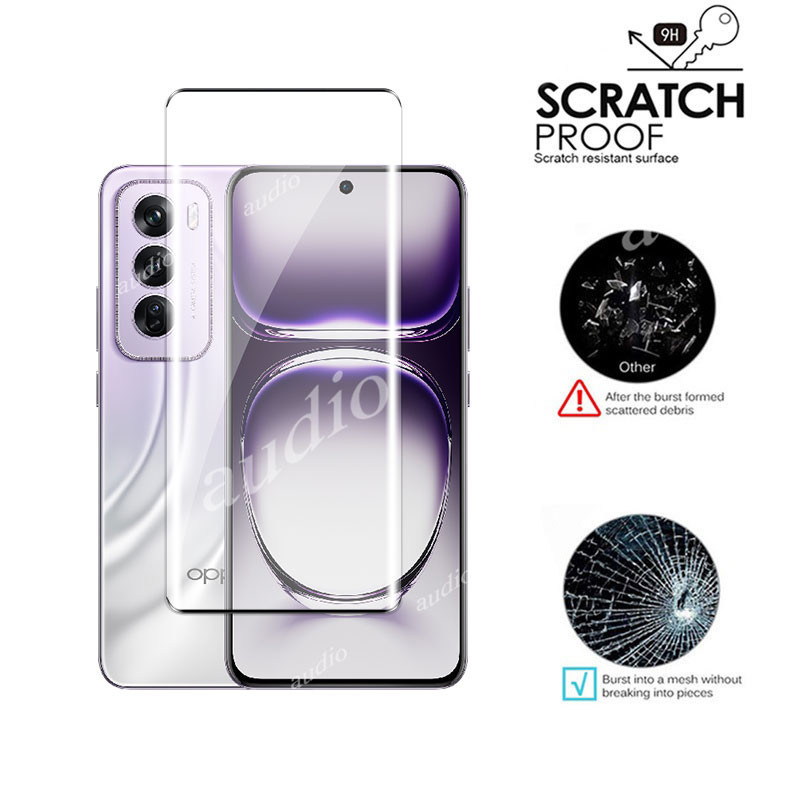 3d Hot Uốn Màn Hình Mặt Trước Bảo Vệ Cho Oppo Reno 12 Pro 12Pro 5G 2024 Kính Cường Lực Cho Oppo Reno12 Pro Reno12Pro 5G Màn Hình Chống Trầy Xước