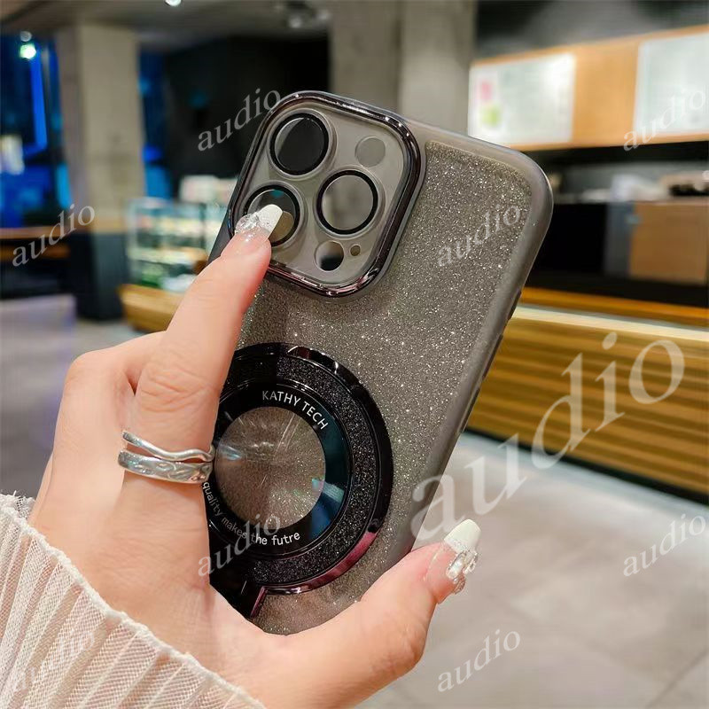 Realme C75 C75x 4G Long lanh Bling Giá đỡ từ tính Ốp điện thoại cho Realme C75 C 75 75C RealmeC75 4G 2024 Phim bảo vệ Camera ống kính toàn bộ Vỏ điện thoại lấp lánh có giá đỡ vòng đeo tay