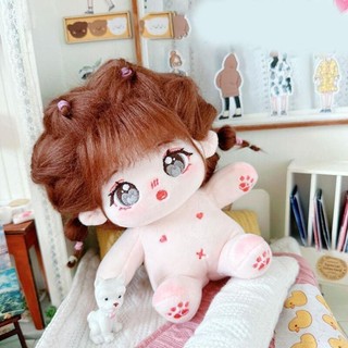 Búp bê Cotton RISEDOT 20cm, có thể đặt thành hình búp bê sang trọng hoạt hình, Đồ chơi nhồi bông mềm mại bền bỉ Anime sang trọng dễ thương