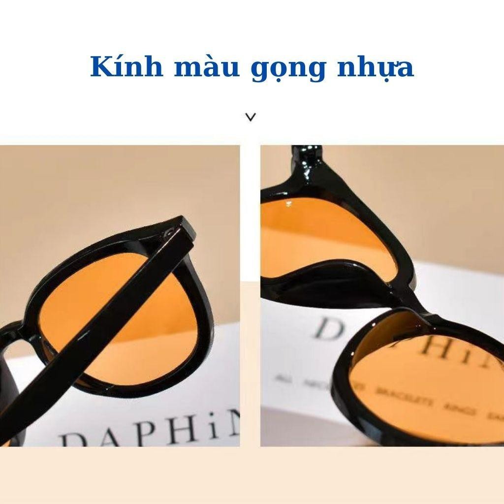 Kính mát nam nữ 2 chấm phong cách hàn quốc cá tính, Mắt kính râm chống tia UV 400 Styley K008