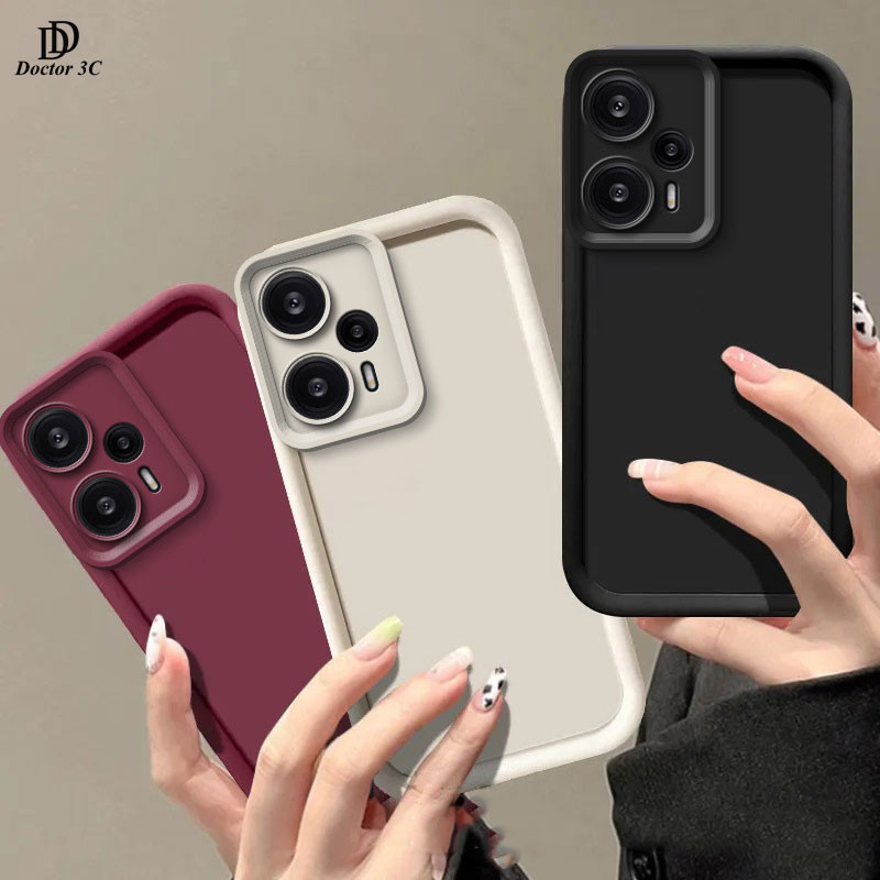 Vỏ Điện Thoại Màu Trơn Đơn Giản Màu Kẹo Mềm Dành Cho Redmi Note 13 12 12R 11 SE 11E 10 9 8 7 Pro Plus Pro+ 12s 11s 11T 10s 9s 9T 4G 5G 2024