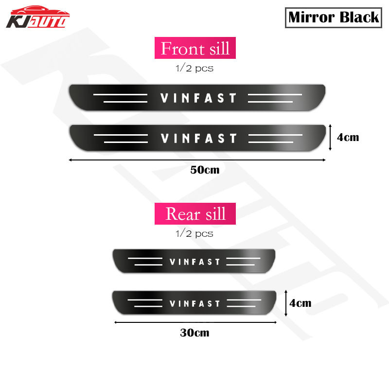 ✨ Vinfast Cao Cấp Tùy Chỉnh Kim Loại Sill Bảo Vệ Chống Trầy Xước Thép Không Gỉ Chống Bụi Bẩn Miếng Dán Bảo Vệ Cửa Xe Ô Tô Phụ Kiện Trang Trí Cho Vf 8 Vf 9 Vf E34 Lux A Fadil