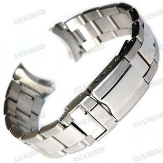 Dây đeo đồng hồ thép không gỉ đầu cong 20mm cho Submariner Water Ghost Daytona, vòng Oyster nam nữ, dây Oyster Diver thể thao