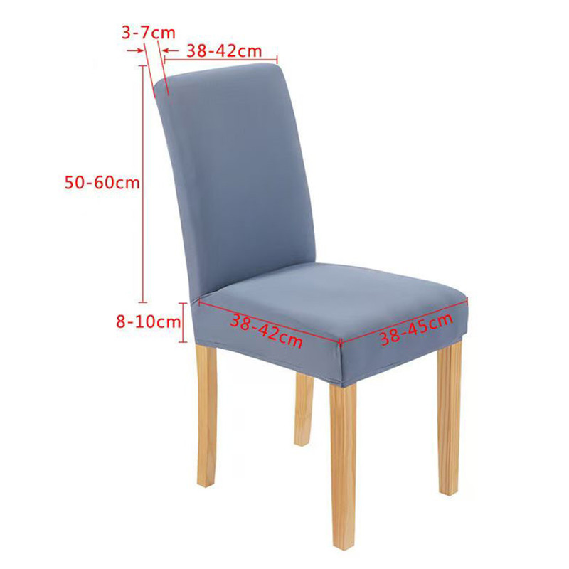 Vỏ ghế co giãn dày lá đa năng,Vỏ bọc ghế Tiệc Cưới Dệt Kim Co Giãn Màu Trơn Xinh Xắn，Mềm mại và mượt
