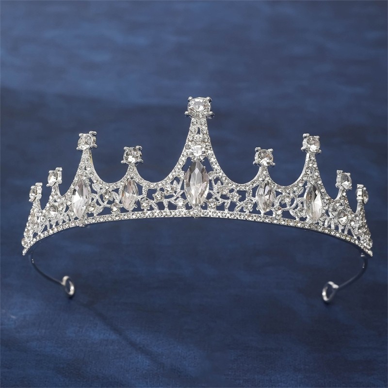 FL Độ bền Kim cương giả Băng đô nữ sành điệu Vai trò đóng vương miện cho cô dâu và các bữa tiệc