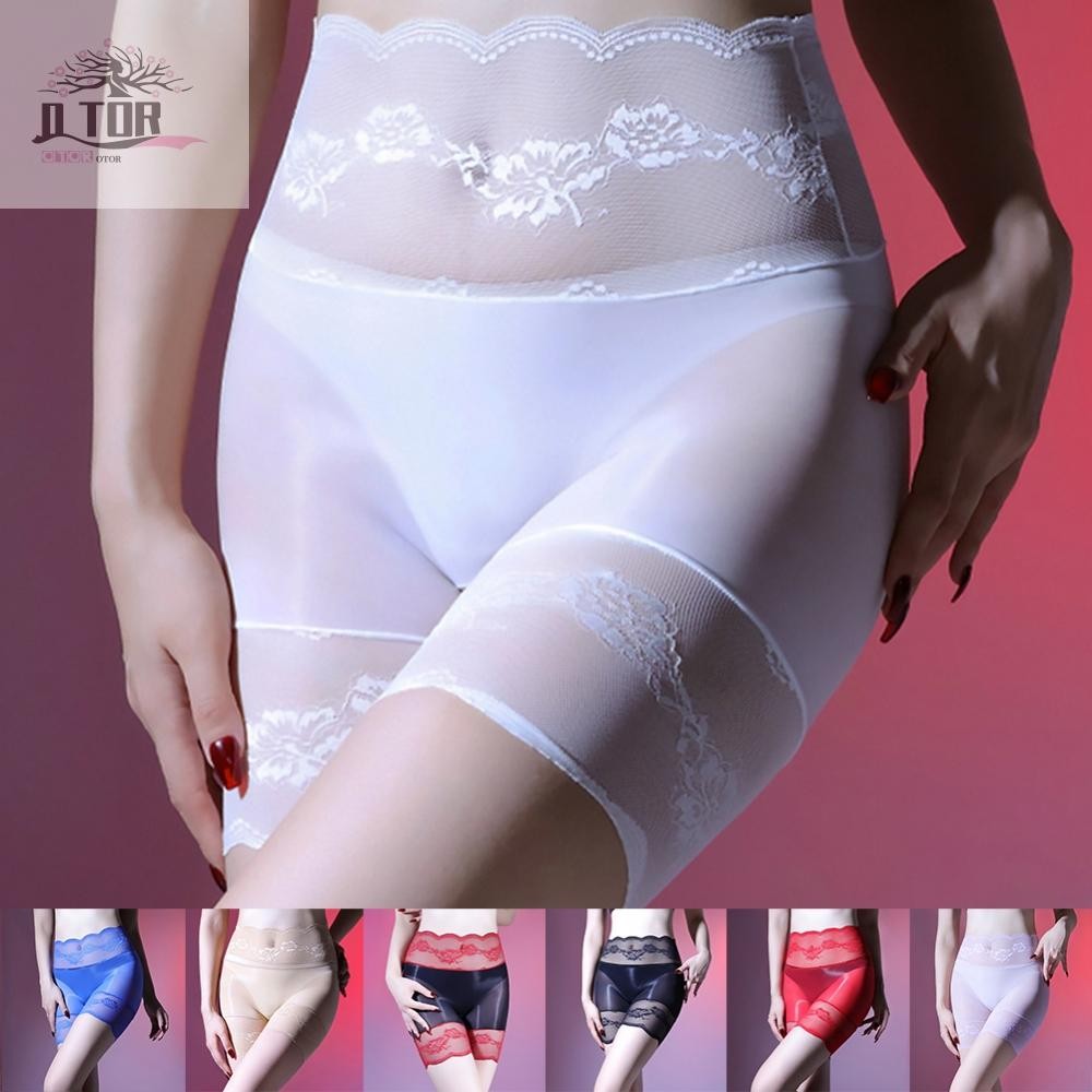 Quần lót Boxer ren trong suốt thanh lịch dành cho nam và nữ phong cách eo cao