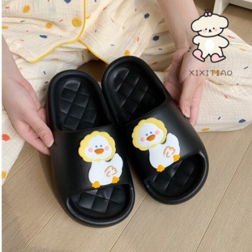 Xixitiao Dép Đế Mềm Nhà Vịt Dễ Thương Mùa Hè Nam Nữ Trong Nhà Chống Trơn Trượt