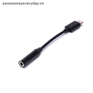 [Savemoneyeveryday] Bộ chuyển đổi cáp tai nghe Type-C sang 3,5 mm Type C Nam sang 3,5 giắc cắm âm thanh AUX [vn]