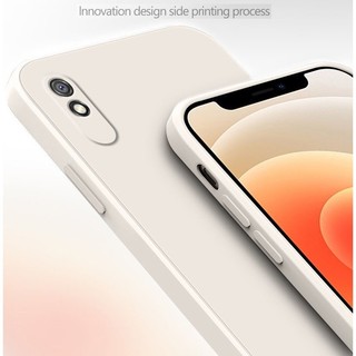 Thời Trang Mới Redmi 9A 9i 8A Vuông Ốp Lưng Khung Mỏng Mềm TPU Silicon Có Dây Đeo Tay Dây Đeo Cổ Tay