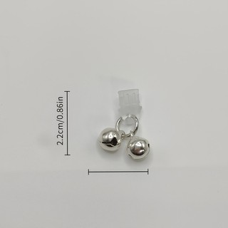 Mặt dây chuyền hợp kim chuông đôi dễ thương, phích cắm bụi điện thoại di động DIY, Charm trang trí bằng hợp kim nhôm cho vỏ lỗ điện thoại thông minh