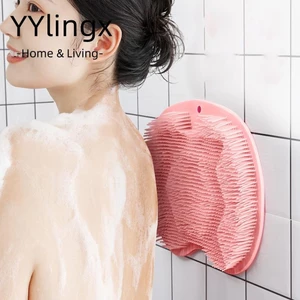 Miếng chà lưng YYLINGX, Miếng đệm tắm Massage chống trượt bằng silicon, Lược cao su mềm lười biếng Bàn chải tắm Dụng cụ làm sạch cơ thể Hộ gia đình