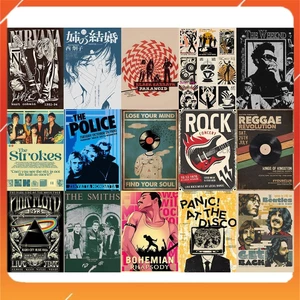 A4 In Màu - Set 50 Tờ Poster Giấy Dán Tường - HÌNH PHONG CÁCH MUSIC - Decor Trang Trí Nhà | MS: 111456