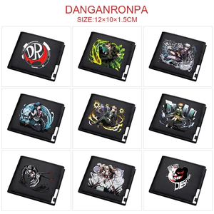 2025 Danganronpa Mystery Anime PU Bifold Ví Dành Cho Trẻ Em Thời Trang Khóa Kim Loại Ví Ngắn