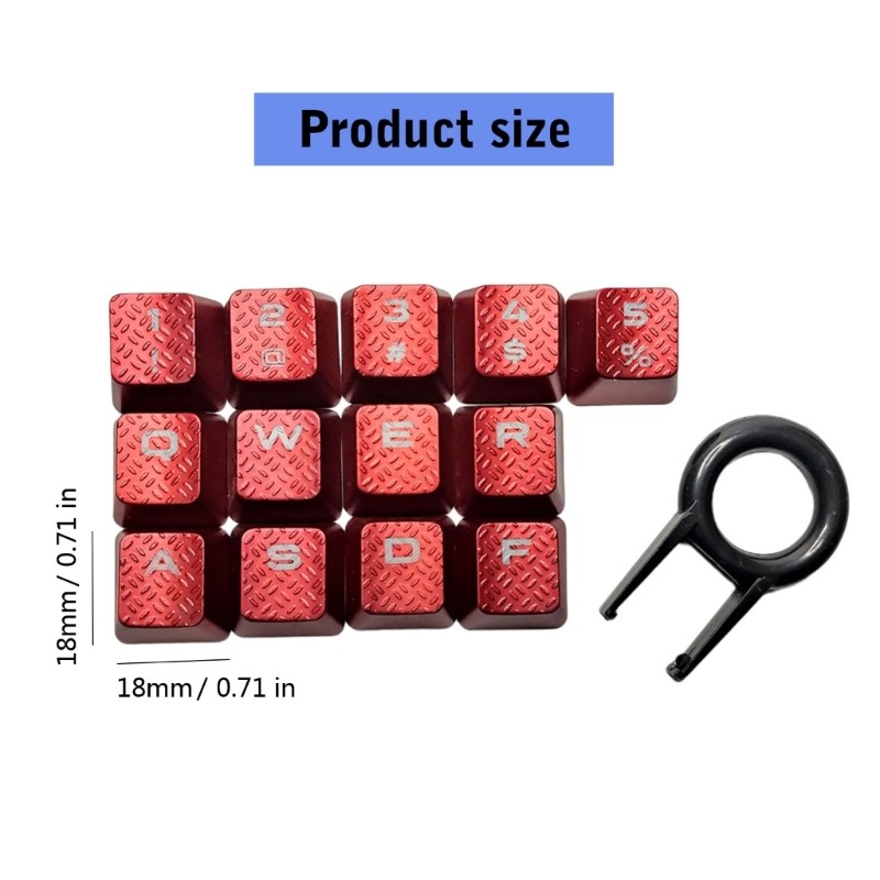 Trại 13 Chiếc Chống Trượt Họa Tiết Keycaps Đèn Nền Mũ Chìa Khóa Cho K70 RGBK70 K95 K90 K65