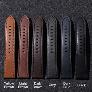 Cổ Điển Vintage Chính Hãng Da Bò Dây Đeo Đồng Hồ Xanh Nâu Xám 20 Mm 22 Mm Phát Hành Nhanh Dây Đeo Đồng Hồ Đen Vàng Khóa Cho Nam Nữ Vòng Tay Thay Thế