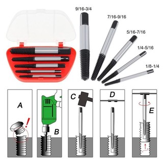 Bộ tháo bu lông ốc vít gãy 6 chi tiết Kapusi 8-32