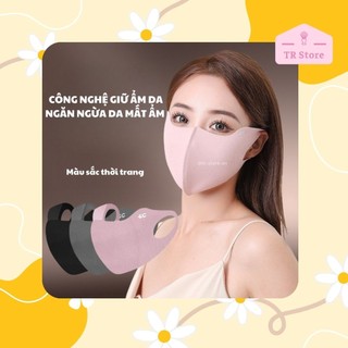 Khẩu Trang Vải Chống Tia UV UPF50+ - Chống Nắng Hiệu Quả, Che Gò Má, Công Nghệ Giữ Ẩm Da, Ngăn Ngừa Bụi