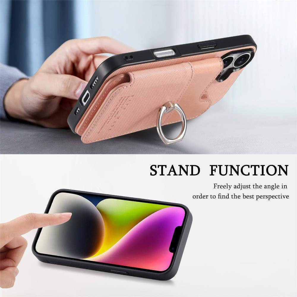 Ví Lật Da Có Hộp Đựng Thẻ RFID Chặn Điện Thoại Cho IPhone 16E 16 15 14 Plus 13 12 11 Pro Max Vòng Giá Đỡ Bao