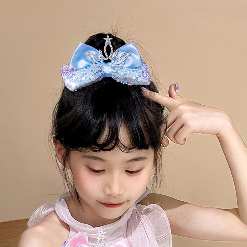 Kẹp Tóc Mới Thời Trang Nơ Vương Miện Kẹp Tóc Phụ Kiện Thời Trang