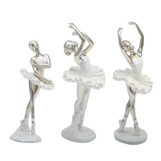 LOVIVER Ballerina Hình Để Bàn Trang Trí Trang Trí Hiện Đại Cô Gái Nhảy Múa Hình Cô Gái Ba Lê Tượng Nữ Cho Kệ Phòng Ngủ Quà Tặng Văn Phòng