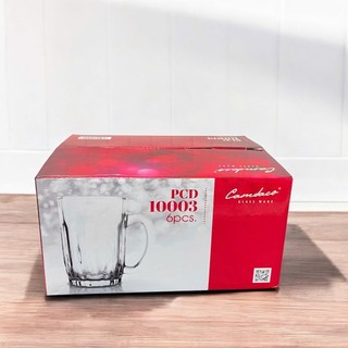 Bộ 12 Ly Cốc Thủy Tinh 332 Uống Bia Có Quai 355ML – PCD10004 Trường An VN