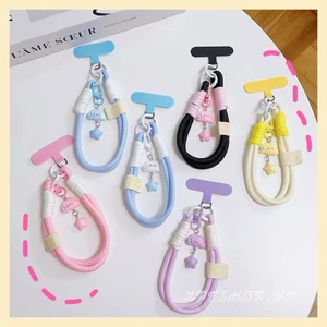 Búp Bê Dễ Thương Nhãn Đám Mây Mặt Dây Chuyền Điện Thoại, Kẹp Lưng, Dây Đeo Cổ Tay Ngắn, Dày Và Chắc Chắn
