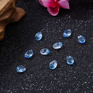 10 Chiếc 1 Bộ Bước Lắc DIY Kẹp Tóc Chất Liệu Kính Màu Mũ Đội Đầu Phụ Kiện Giọt Nước Hạt 6 * 9 Mm Lưỡi Liềm