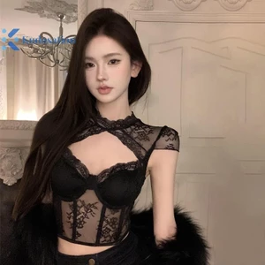 Kudosation Nữ Pure Desire Gợi Cảm Rỗng Ren Không Tay Slim Camisole Có Miếng Lót Ngực Đẹp