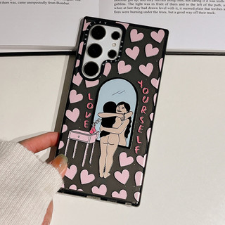 GLITTER Ôm Bản Thân Phone Case ForDành Cho Samsung Galaxy S26 25Ultra S25Plus S25 S24 S23 S22Ultra S24 23Plus Vỏ Mềm Bảo Vệ Chống Sốc