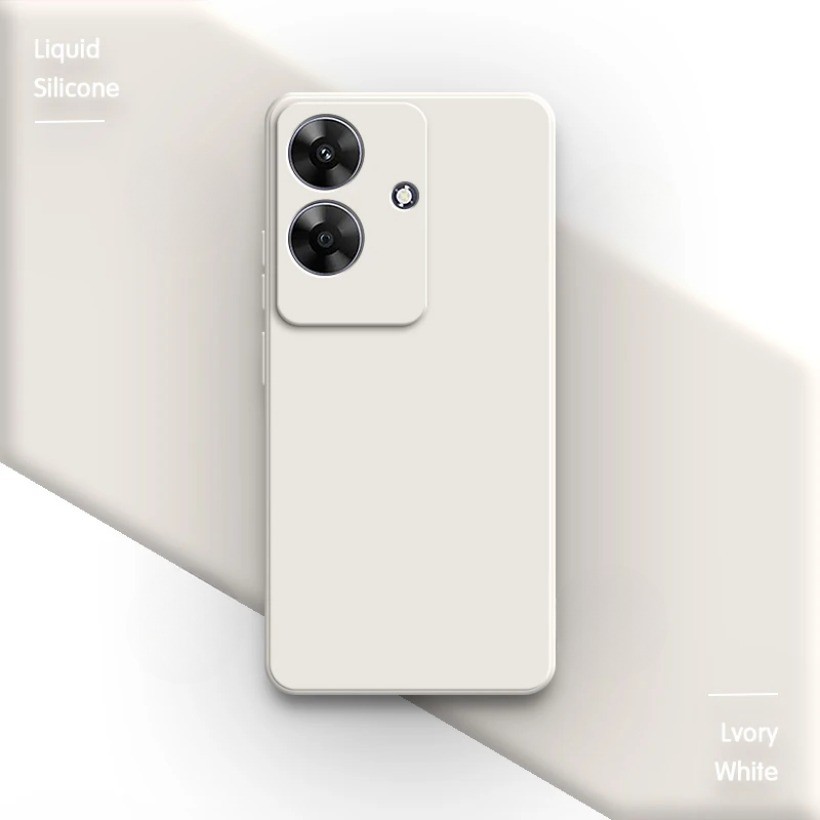 Ốp Điện Thoại Realme Note 60 60X Note60 X Nguyên Bản Silicon Lỏng Vuông Bảo Vệ Ống Kính Cổ Điển Cạnh Thẳng Ốp Lưng