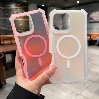 Ốp điện thoại dày từ tính Macaron Gradient 2 trong 1 cho IPhone 16 / 15 / 14 PRO MAX