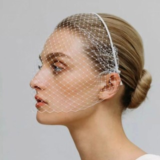 Vỏ bọc mặt lưới và băng đô che mặt Birdcage, phù hợp cho tiệc cưới và sân khấu