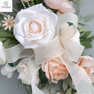 Bó hoa cưới màu pastel dành cho cô dâu chụp ảnh kiểu dáng mới lạ