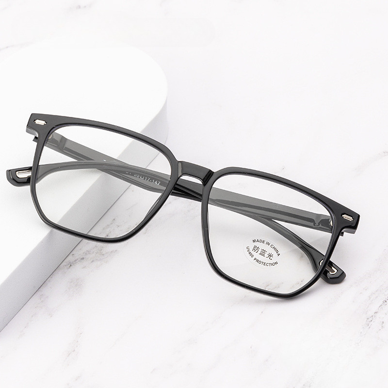Kính bảo vệ bức xạ, -0.5 đến -4.25 độ,Thời trang, Kính mắt mèo, Nam nữ Kính cận thị chống ánh sáng xanh, Cận thị tùy chọn 1704