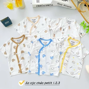 Áo Rời cộc tay sơ sinh HH KIDS chất thun lạnh cho bé 3-9kg Gối Bébi