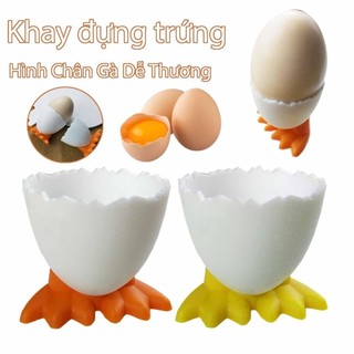 Sáng Tạo Khay Trứng Hình Chân Gà Cốc Trứng Dễ Thương Giá Đỡ Trứng Vui Nhộn Chân Đế Cho Nhà Bếp Làm Bánh Nhà shopidaevn