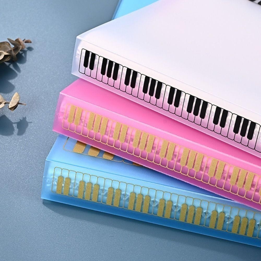 THFENG Guitar Sheet Thư mục sách nhạc, Sắp xếp lưu trữ 40 trang Bảng giấy Piano Thư mục, Bộ sắp xếp lưu trữ tài liệu A4 PP chất lượng cao